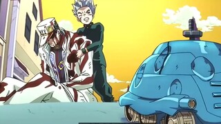 The invincible high school student Jotaro was blown up by a bomb tank and lost the ability to walk