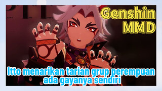 [Genshin Impact, MMD] Itto menarikan tarian grup perempuan, ada gayanya sendiri