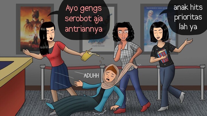 Geng cewek2 berisik sok cantik kena karma _ Kompilasi Kartun Eko Pocong Pikun #H