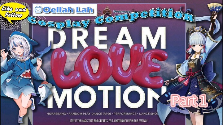 Penampilan cosplay Gawr Gura & Perona di Coscomp "Dream Love Motion" Part 1