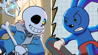 Nếu SANS gặp RIGGY [Hoạt hình Undertale và Riggy The Rabbit Monkey]