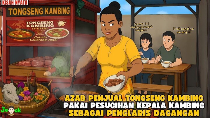 AZAB PENJUAL TONGSENG KAMBING CULAS PAKAI PESUGIHAN SEBAGAI PENGLARIS DAGANG