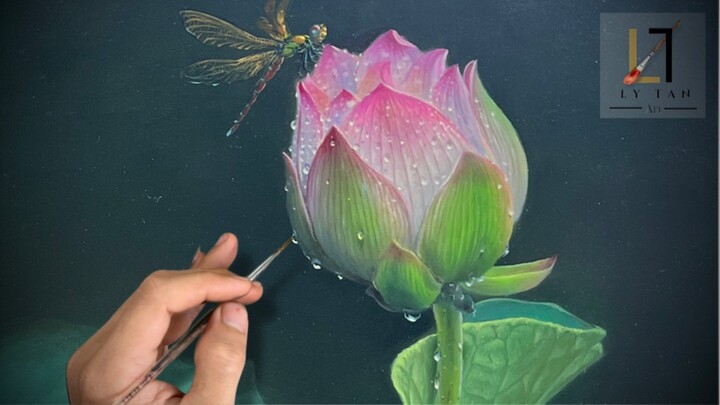 Tranh sơn dầu trên vải canvas.
