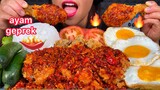 MAKAN AYAM GEPREK *FRIED CHICKEN WITH SAMBAL ASMR 먹방 Eating Sounds