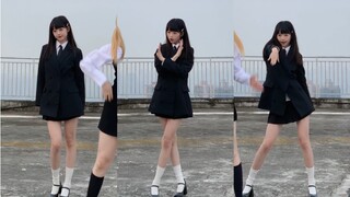 和姐妹们在天台准备跳飞机！IVE《I AM》李瑞位翻跳直拍