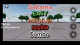 Saitama (Easy,Medium,Hard) Combo 🤯😮