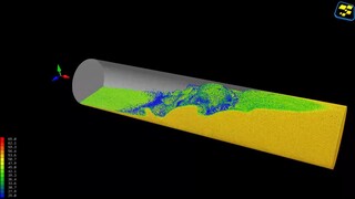 Sloshing Tank Simulation Using MPS (Moving Particle Semi-implicit) Method | samadii/fluid