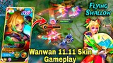 WANWAN NEW 11.11 SKIN GAMEPLAY!😍FLYING SWALLOW🐧❤️
