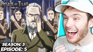 THE COUP D'ETAT!! Attack on Titan Ep. 5 (Season 3) REACTION