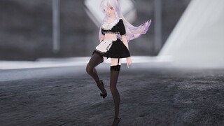 [MMD|Fabric Calculation] Do you like the cute and playful maid?♥Black silk maid outfit weak voice Gi