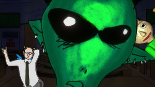 [Alien sleep aid] Doing manicure in teacher B-Baldi's classroom💅❌📏(feat.Alien's recent situation) 🛸💀