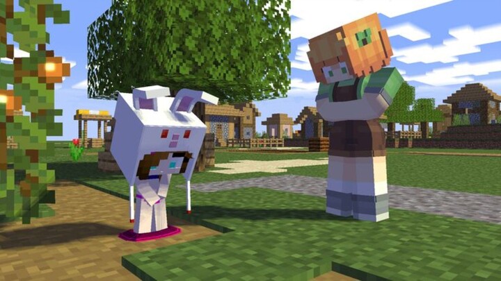 Sweet loli dance Steve Girl swimming - minecraft animation #shorts