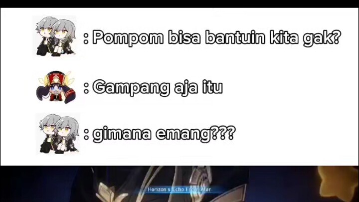 pom pom ketika ikut bantu fight💀