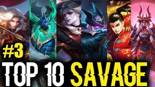 Mobile Legends Top 10 SAVAGE 🔥 #3