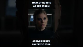 Margot Robbie Arrives As Sue Storm in New Fantastic Four Movie #shorts #trendingshorts #marvel