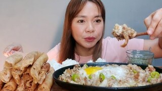 PORK SISIG AND LUMPIANG SHANGHAI MUKBANG