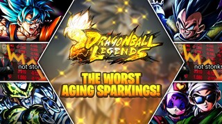 Dragon Ball Legends- GOING OVER THE WORST AGING SPARKINGS IN LEGENDS!