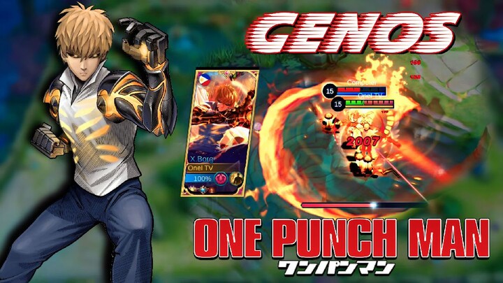 GENOS in MLBB 😱😱 [ ONE PUNCH MAN × MLBB SKIN COLLABORATION ]