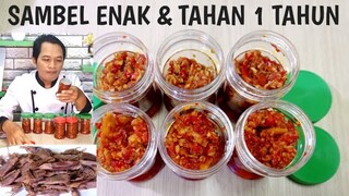 RESEP SAMBEL CUMI KEMASAN || TAHAN 1 TAHUN & BISA UNTUK DI JUAL.