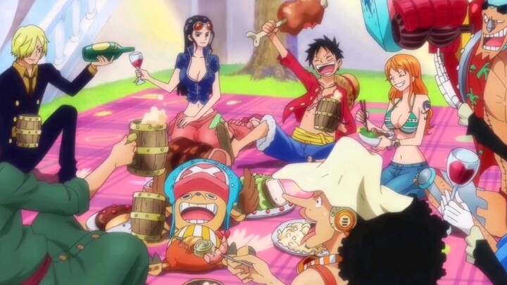 ชีวิตประจำวันอันแสนธรรมดาและสวยงามของ Straw Hat Crew บนเรือ: คลิปจากวันพีซแอนิเมชั่น OP และ ED