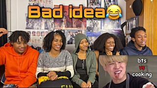 dont put bts in the kitchen (reaction)