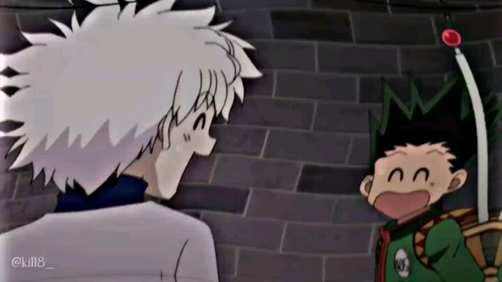 killua kalau pipinya memerah makin kawaii 😆