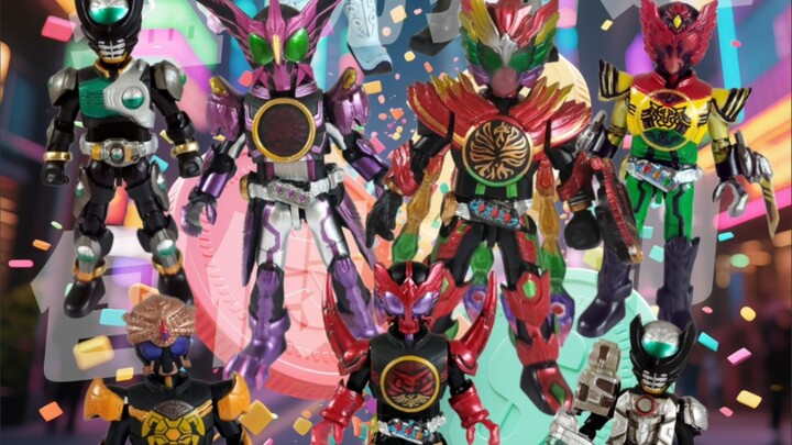展示25年6月全球唯一端积木人端盒：自改展示 布鲁可假面骑士第四弹 补充端 假面骑士欧兹 欲望硬币☆