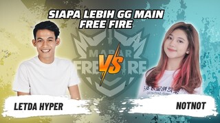 LetDa Hyper vs Not Not: Skill Siapa Lebih GG Main FF? | Mabar Free Fire Match 140 #short