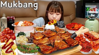 🍱상다리 부러지는 15찬한식 집밥한상🥘La갈비,해물된장,한식먹방 화요 혼술 KOREAN HOME MEAL MUKBANG ASMR EATINGSHOW REALSOUND 요리 먹방