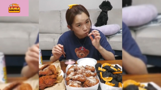 Mukbang cánh gà chiên #anngon