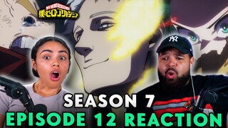 DEKU FINALLY ARRIVES! | My Hero Academia Season 7 Episode 12 Reaction