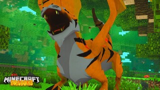Alpha TIGER dragon ATTACKS! - Minecraft Dragons