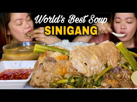 THE BEST SINIGANG NA PORK RIBS MUKBANG | FILIPINO FOOD MUKBANG PHILIPPINES