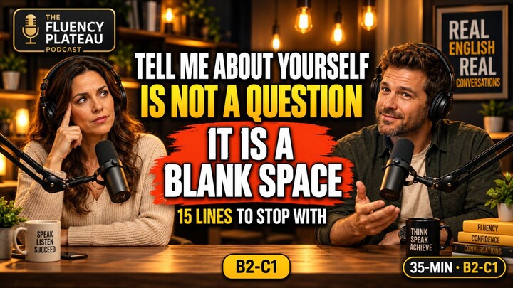 The Moment Someone Says Tell Me About Yourself in English | 35-Minute English Podcast (B2-C1)