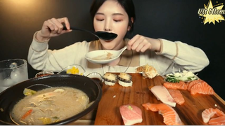 Mì hải sản Nagasaki, sushi thập cẩm phần 7 #anngonmoingay