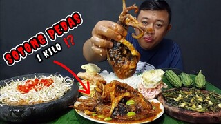 MUKBANG CUMI SOTONG PEDAS 1 KILO + CAH KANGKUNG ASINAN TOGE + LALAPAN