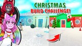 *SUNNY VS MOODY* Christmas Bloxburg Build Challenge! (Roblox)