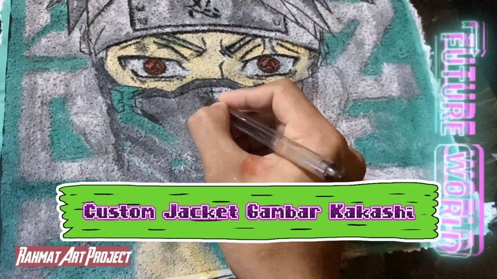 Custom Jacket Hoodie Gambar Hatake Kakashi