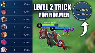 FAST LEVEL 2 TRICK FOR ROAMER | MOBILE LEGENDS