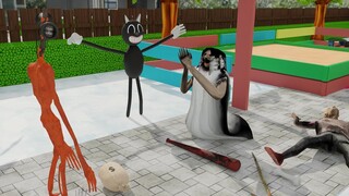 Siren Head and Cartoon Cat team up | Scary Teacher 3D Vs Granny best Compilations part 2
