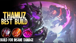 Thamuz Best Build 2020 | Top 1 Global Thamuz Build | Thamuz Gameplay and Build Guide -Mobile Legends