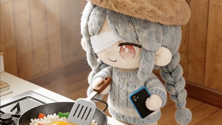 Mới học nấu cơm chiên, ngon phết đấy~