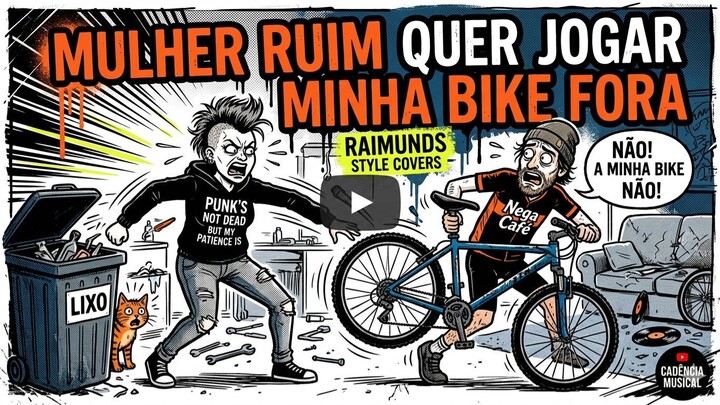 Mulher ruim quer jogar minha bike fora