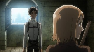 Petra habla con Eren sobre el pasado de Levi - Shingeki no kyojin (Español Latino)