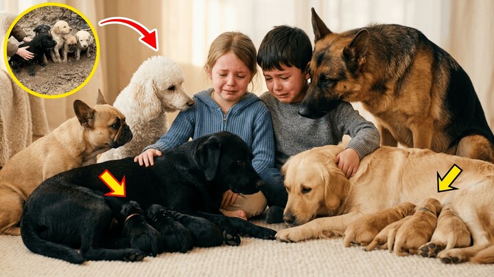 5 Abandoned Puppies Saved by Kids – From Muddy Pond to Loving Home