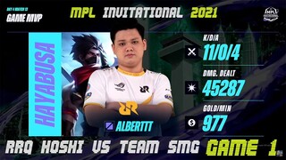 [TAGALOG] RRQ HOSHI VS TEAM SMG GAME 1 | MPL INVITATIONAL | D4 | QUARTERFINALS | MPLI