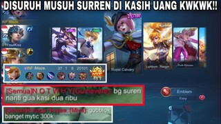 BANG SURREN NANTI GUA KASIH 2RIBU KWKW!! SOLO RANKED MITIK 37 KILL VS GUINIVERE 300K MITIK KWKW!!