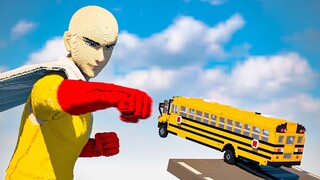 Cars vs One Punch Man | Teardown