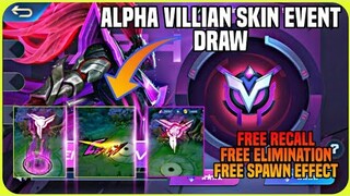 Alpha "General Void" Villian Skin Event Draw | Free Recall Effects, Elimination & other Effects
