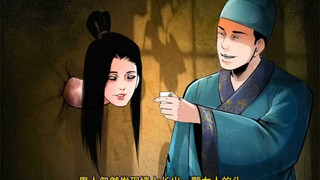 男人发现墙上长出一颗女人的头，几次试探之后想要上前跟她亲嘴